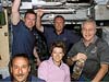 A rare scene of relaxation onboard the International Space Station